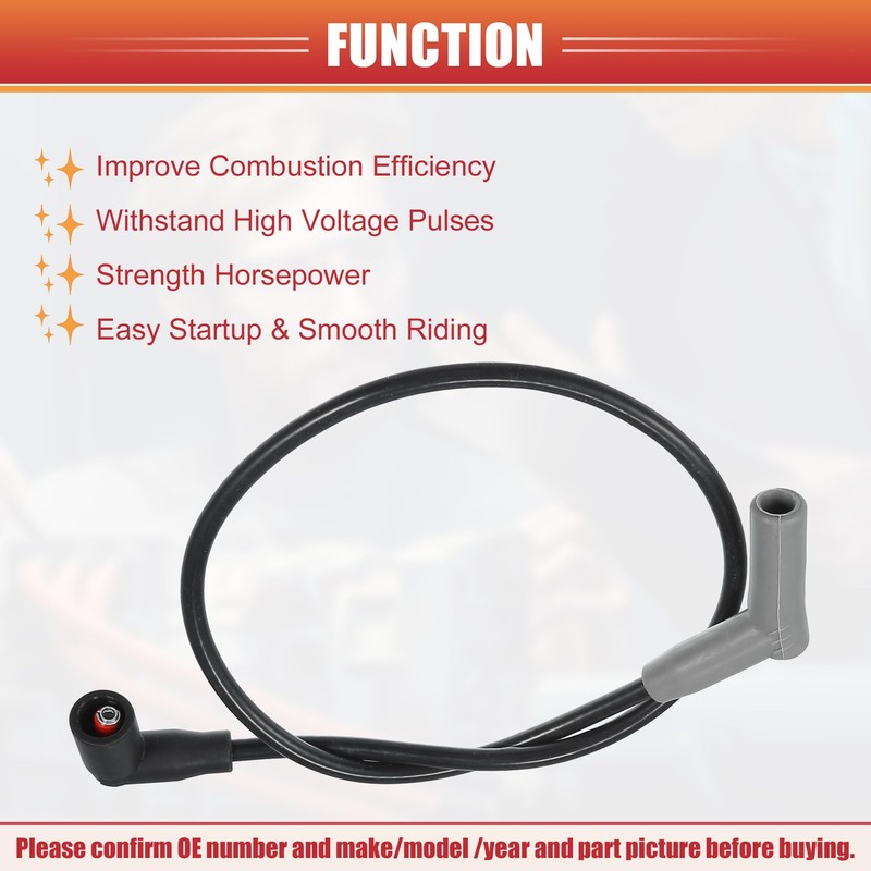 ACROPIX 7mm Car Spark Plug Coil Wire Ignition Coil Harness