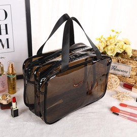 Cool Summer Beach Bag / Shoulder Bag / Transparent Bag / Travel Bag - No Logo Gray Large 29*13*19 10ea