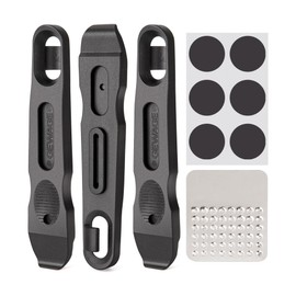 GEWAGE Bicycle Tyre Lever, Bicycle Tyre Repair Kit with 6 Pre-Glued Tyre Patches and Metal Files, Bicycle Change Tool for Repairing Bicycle Inner Tubes