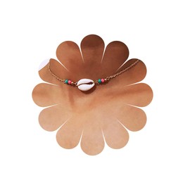 Xduargs Boho Shell Choker Necklace Vintage Seashell Beaded Necklace Colorful Rice Bead Necklace Beach Summer Shell Chain Necklace Jewelry for Women and Girls