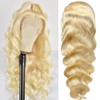 Blonde Wigs Human Hair 613 13x6 Lace Front HD Transparent