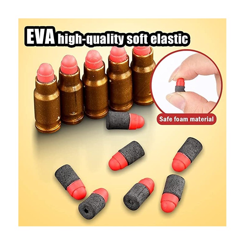 2Pack M1911 EVA Soft Foam Ejection Toy Blaster, Shooting with
