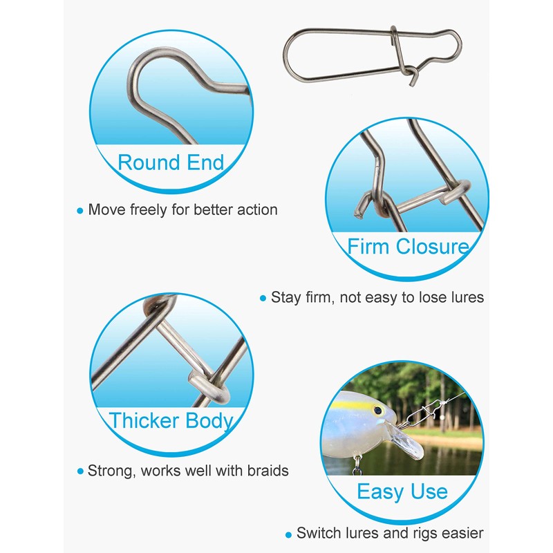 Facikono Fishing Line Sinker Slides Catfishing Rig, Saltwater Heavy Duty