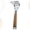 SHOWERORO Stainless Steel Potato Press with Wooden Handle Manual Masher
