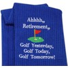 LEVLO Ahhhh Retirement Golf Yesterday Golf Today Golf Tomorrow Embroidered