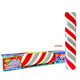 Giant Candy Cane Peppermint Mint Twist Stick 2 Pounds (2 pack 2 Pound)