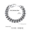 Supcare 14MM Chunky Link Bracelet, Men's Cuban Chain Chunky Heavy