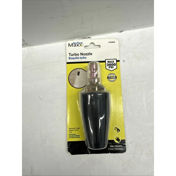 Surface Maxx Turbo Nozzle 3600 PSI for Gas and Electric