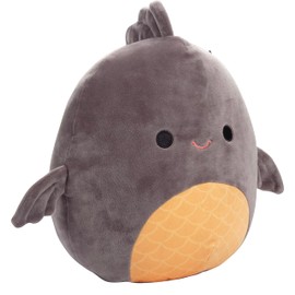 Squishmallows Original Khalil The Black Koi Fish - Peluche oficial de Jazwares – Juguete coleccionable de peluche suave y blando de peces – Añadir a tu escuadrón – Regalo para niños, niñas y niños