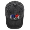 Wsysthute Be Kind Baseball Cap for Women Men, Adjustable Cotton