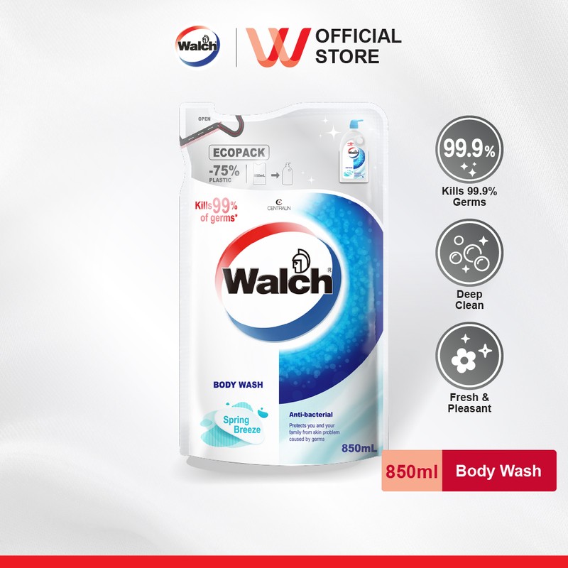Walch Anti-bacterial Body Wash Refill 850ml