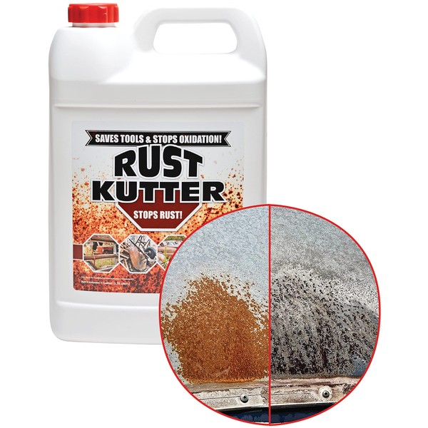 Rust Kutter- Gallon - Stops Rust and Converts Rust Spots to Leave a Primed Surface Ready to Paint, Professional Rust Repair Manufactured in USA