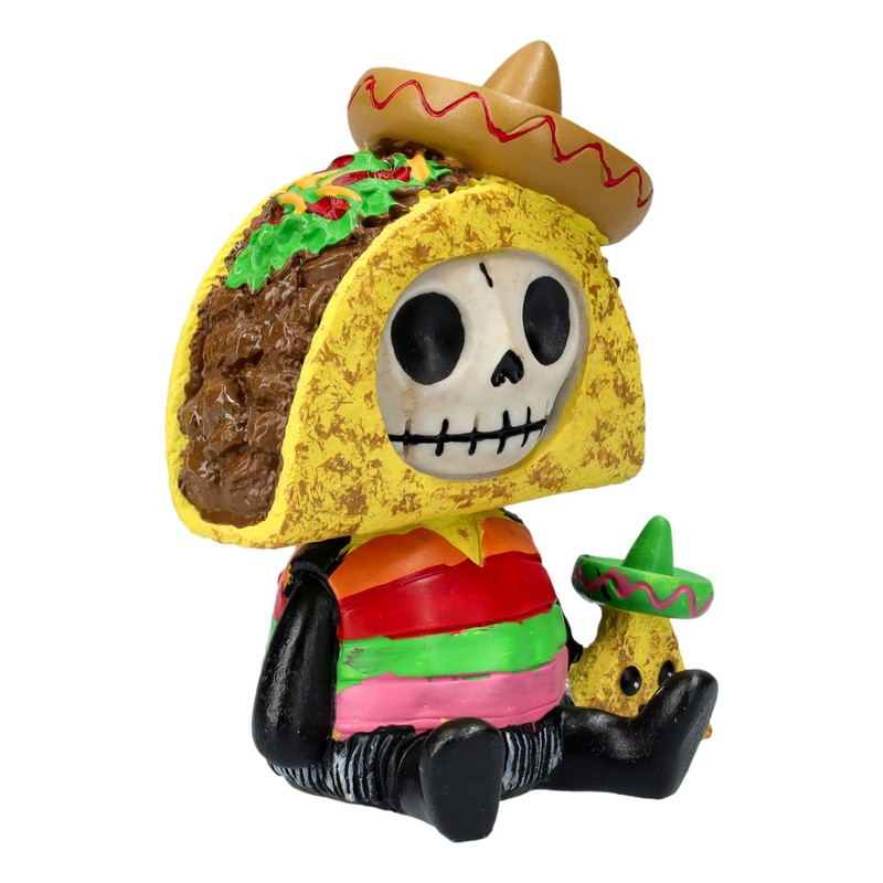 Furrybones Pancho Funny Skeleton in Taco Costume Collectible Figure
