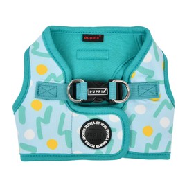 Puppia FETE Step-in Vest Dog Harness No Choke No Pull Walking Training for Small and Medium Dog - Aqua - M