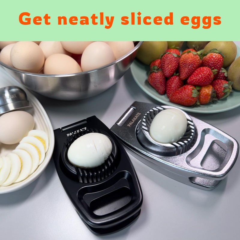 Egg Slicer for Boiled Eggs, Heavy Duty Aluminium Boiled Egg