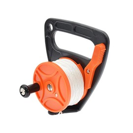 JT-HLM Scuba Dive Reel with Thumb Stopper High Visibility Line Diving Reel Finger Spool for Safety Diving Snorkeling (ORANGE)