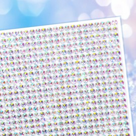 Knitgrip 4 Sheets Rhinestone Glitter Construction Paper for Graduation Cap Bling 9 Inch Bedazzling Rhinestone Colorful Self-adhesive Sparkly Cardstock Grad Cap for Photo Crafts DIY Grad Hat Party