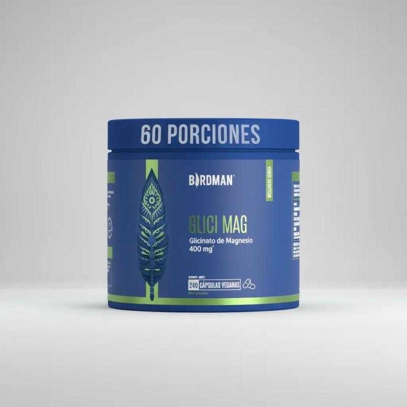 Birdman Glicinato Magnesio 400 Porciones 240 Cáps