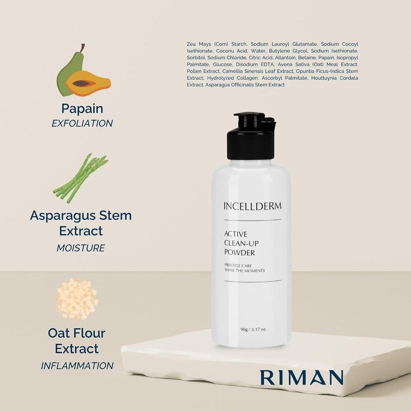 INCELLDERM- POLVO LIMPIADOR ACTIVO