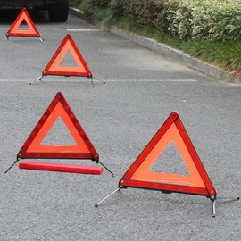 차량용 안전 삼각대 비상용 빛반사 트렁크 비치 보관 안전 용품 Vehicle Safety Triangular Reflective Emergency Trunk Beach Storage Safety Equipment