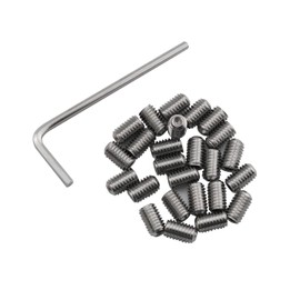Socket Set Screws DGBRSM 25pcs 10-32 x 5/16" Stainless Steel Allen Head Hex Hexagon Socket Set Screws Cup Point with Hex Key Wrench