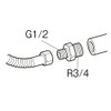 SANEI [Pipe Fitting] Different Diameter Nipple 1.2 x 1.2 x