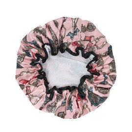 allydrew Wild Side Reusable Women's Waterproof Shower Caps for Long Hair, Pink Keychains