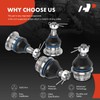 A-Premium Set of 4, Front Upper and Lower Ball Joints