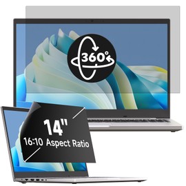 Mamol 360 Degree Privacy Filter 14" 16:10 Full Angle Anti-Spy Screen 14" Privacy Screen Compatible with Laptop (302mm x 188mm)