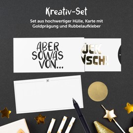 Creatastic Birthday Card with Scratch Sticker and Case, for Voucher Birthday or Money Gifts, Birthday, Happy Birthday Card, DIN Long