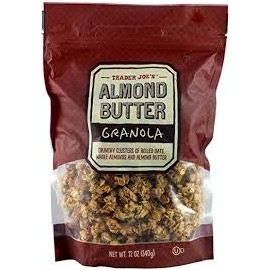 Trader Joe's Almond Butter Granola 12 oz (Pack of 4)