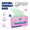 KOMPOSTABLES 100% Home Compostable Kitchen Trash Bags, 13 Gallon, Unscented