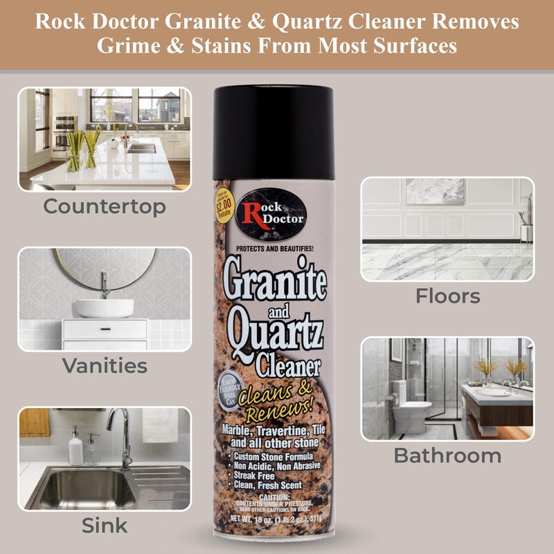 Rock Doctor Granite Cleaner - Cleans& Renews Surfaces - (18