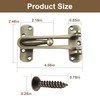 U 10309 Swing Bar Lock for Hinged Swing-in Doors,Door Guard
