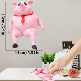 Stress Pig, Pig Stress Toy, Stress Toy Pigs, Anti-Stress Toy, Squishy Pig, Cute Pink Pig Stress Toy, Autism Squishies Toy for Adults and Children