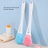 Electric Body Scrubber Shower Brush Long Handle Waterproof Cordless Body