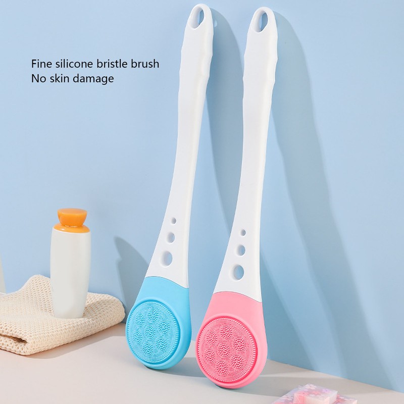 Electric Body Scrubber Shower Brush Long Handle Waterproof Cordless Body