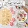 8 Pcs Flower Cookie Cutter Set, 3D Spring Floral Cookie