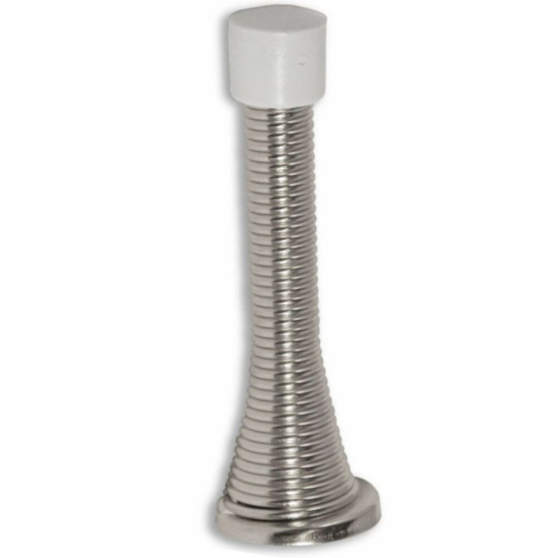 10 x Chrome Silver Spring Door Stop Stops Stopper Doorstop