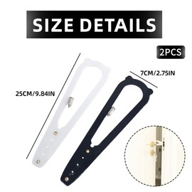 LEEQ 2pcs Cat Door Lock - Alternative Door Locks for Children Dogs Door Stopper for Baby Safety Cat Door Holder Latch to Keep Cats in Dog Outside