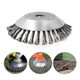 Vkinman 8 Inch Wired Trimmer Blade Weed Eater Head Steel Wire Rotary Brush Cutter Trimmer Head Wire Rotary Brush Cutter Replacement for Husqvarna Stihl Etc