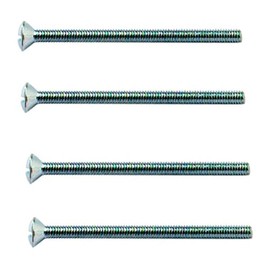 Merriway BH03950 (20 Pcs) M3.5 x 40mm 1.5 inch BZP Raised CSK Electrical Plug Socket Switch Machine Screw - Pack of 20 Pieces