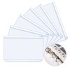6 Pcs A6 Plastic Zipper Budget Binder Pockets,A6 Size 6Hole
