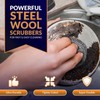 PAMI Heavy Duty Stainless Steel Sponge Scrubber Non-Scratch Metal Sponges