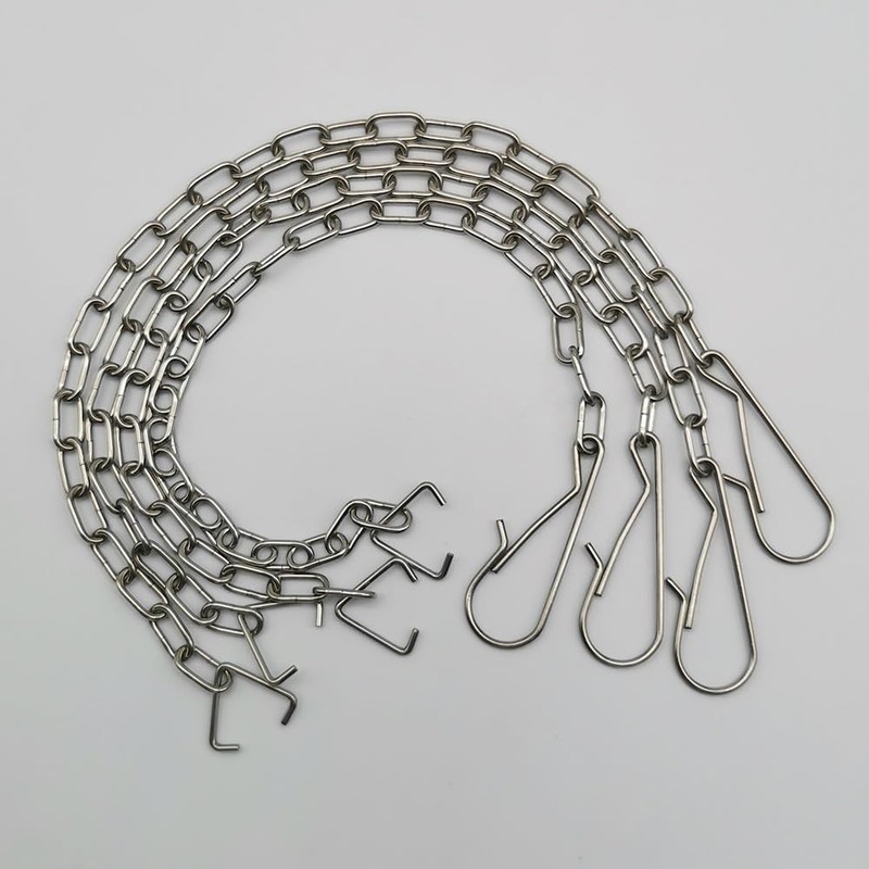 4 Pack Toilet Handle Chain Stainless Steel Toilet Flapper Lift