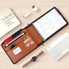 REALIKE Zippered Business Checkbook Binder for Business Checks, 7 Ring