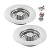 Stainless Steel Kitchen Sink Drain Strainer & Sink Stopper 3