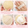 QIYUDA 8Pcs Loofah Face Exfoliator Pad, Sponge Facial Scrub Pads