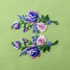 Flowers Bouquet Embroidered Badges Iron on or Sew on Patch,