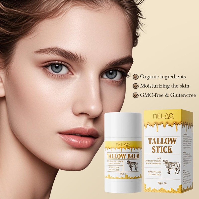 Beef Tallow Balm Stick –Beef Tallow for Skin, Grass Fed